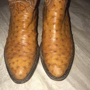 Ostrich boots